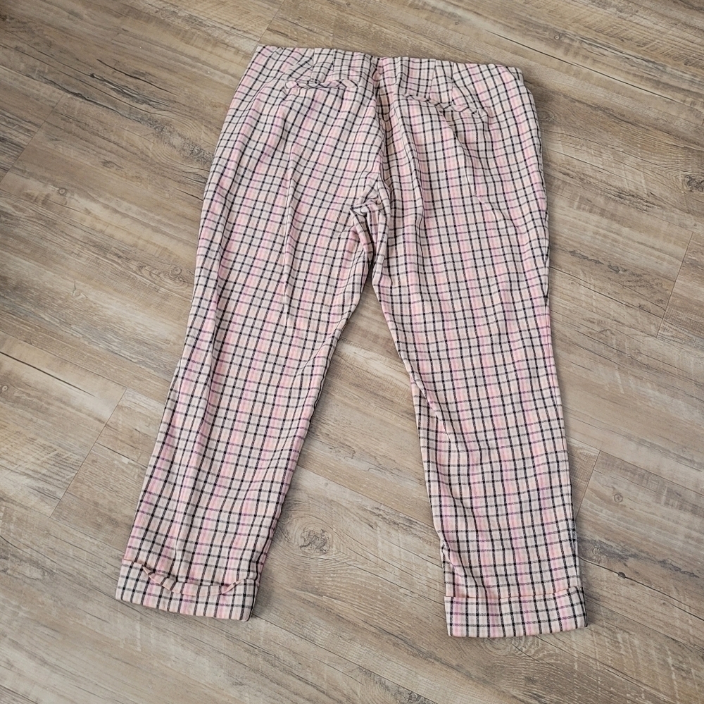 J. Jill Womens Petite Premium Stretch Cotton Rayon Plaid Pull On Pants Size 12 - Picture 5 of 5